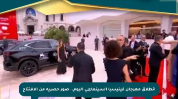 انطلاق مهرجان فينيسيا السينمائي اليوم.. صور حصرية من الافتتاح